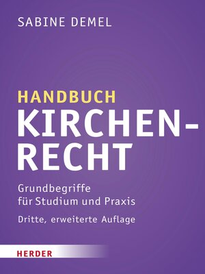 cover image of Handbuch Kirchenrecht